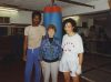 1990. Left Cassia, Center Barbara Buttrick President of the W.I.B.F and a former world Champ 1940-1950, right Michele Aboro