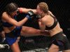 Justine Kish punching Ashley Yoder from UFC Facebook