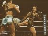 Ashley Nichols kicking Tiffany Van Soest at Lion Fight 27 by Marty Rockatansky Photography