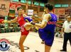 Maesa Tor. Buamas kicking Chantal Ughi by Santai Muay Thai