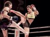 Marina Zueva kicking Grace Spicer WKU World Title 07-02-15