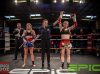 Nicola Callander defeats Evie Nicolopolous at Epic 14 by Brock Doe Fight Photography