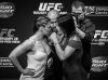 Ronda Rousey vs Cat Zingano Fight Week Presser Staredown Feb 2015 UFC Facebook Page