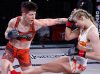 Sarah D'Alelio punching Andrea Lee at Invicta FC 16 by Esther Lin