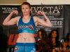 Tonya Evinger at Invicta FC 17 Weigh-In by Esther Lin