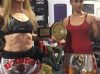 Kelly Broerse and Lara Ahola at King in the Ring Weigh In