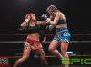 Crystel Carlow punching Saskia Vaughan at Epic 17 by Brock Doe Fight Photography