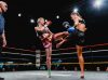 Madelaine Duiker kicking Kerrianne McKay at Epic 16 by Emanuel Rudnicki Fight Photography