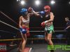 Sim Sehmi punching Amanda Thomson at Epic 17 by Brock Doe Fight Photography