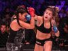 Bruna Ellen punching Veta Arteaga at Bellator 182