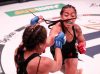 Jaimee Nievera punching Corina Herrera at Bellator 183