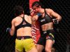Jessica Andrade punching Claudia Gadelha from UFC Facebook