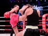 Jorina Baars kicking Anke Van Gestel at Bellator KB 7