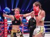 Jorina Baars punching Irene Martens at Bellator Kickboxing 6