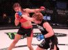 Katy Collins punching Bruna Vargas at Bellator 181