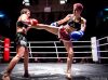 Maria Lobo kicking Johanna Rydberg at Battle of Lund 8 by Andre Ung