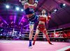 Sofia Olofsson kicking Zhang Jiao at World Muay Thai Angels First Round