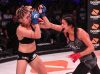 Veta Arteaga punching Bruna Ellen at Bellator 182