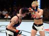 Bec Rawlings punching Seo-Hee Ham at UFC Fight Night 85 from UFC Facebook