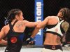 Carla Esparza punching Juliana Lima at UFC 197 from UFC Facebook