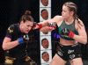 Chelsea Chandler punching Mitzi Merry at Invicta FC 32 by Dave Mandel