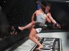 Felicia Spencer takedown of Pam Sorenson at Invicta FC 32 by Dave Mandel