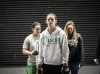 Jessamyn Duke with Shayna Baszler and Ronda Rousey at UFC 172 from UFC Facebook