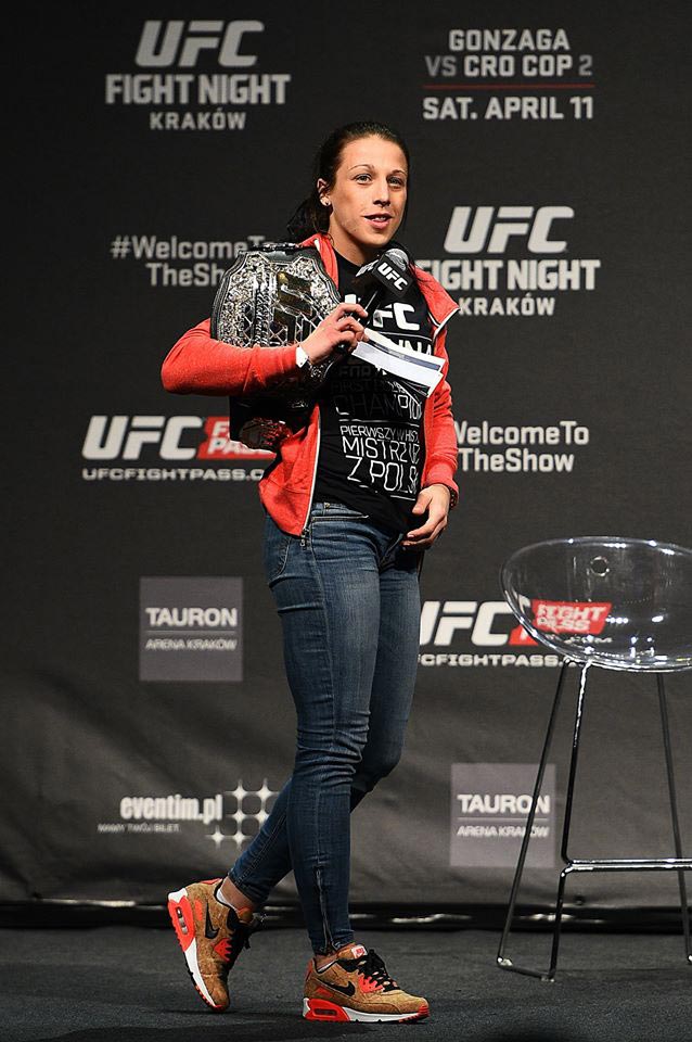 Joanna Jedrzejczyk at UFC Fight Night 64 Q and A from UFC Facebook