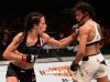 Joanna Jedrzejczyk punching Claudia Gadelha at TUF 23 Finale from UFC Facebook