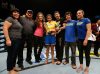 Julianna Pena with coach Miesha Tate at TUF 18 Finale from UFC Facebook