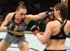 Lucie Pudilova punching Sarah Moras at UFC Fight Night 126 from UFC Facebook
