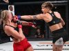 Macy Chiasson punching Allison Schmidt at Invicta FC 29 by Dave Mandel
