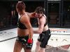 Sarah Kleczka striking Lisa Spangler at Invicta FC 29 by Dave Mandel
