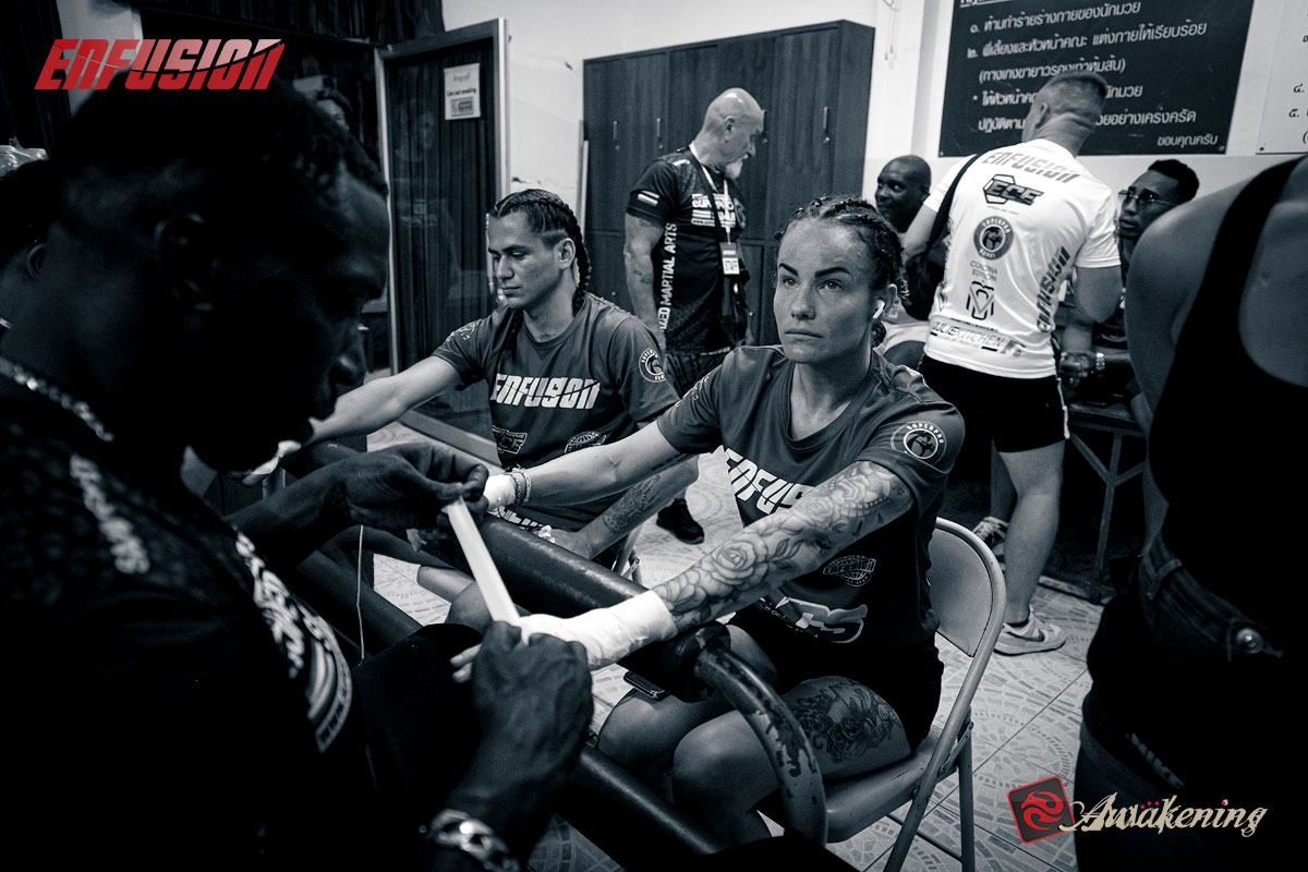 Katie Zetolofsky at Enfusion Contenders Documentary Fight Night 4th July