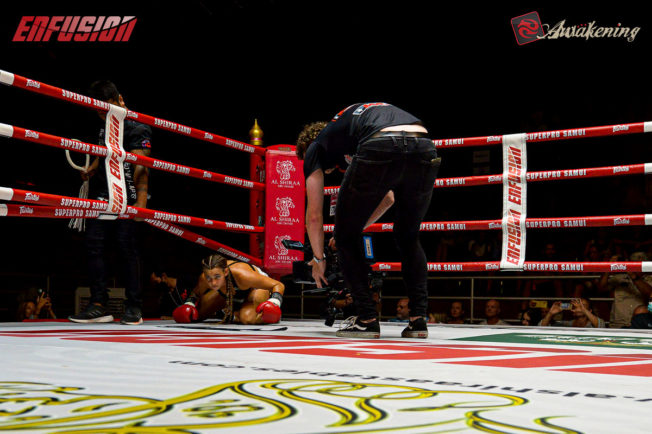 Jasmin Lopez at Enfusion Contenders Documentary Fight Night 4th July