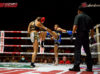 Kulabped Sor Sorpichai kicking Jasmin Lopez at Enfusion Contenders Documentary Fight Night 4th July